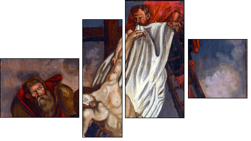 Deposition from the Cross - Vierteiliges Leinwandbild, Viertychon