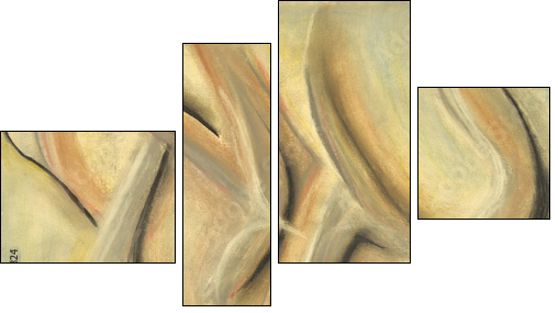 Dancing In Space - Vierteiliges Leinwandbild, Viertychon