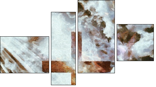 God - Vierteiliges Leinwandbild, Viertychon