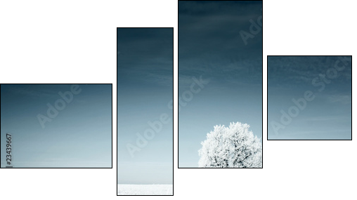 Tree - Vierteiliges Leinwandbild, Viertychon