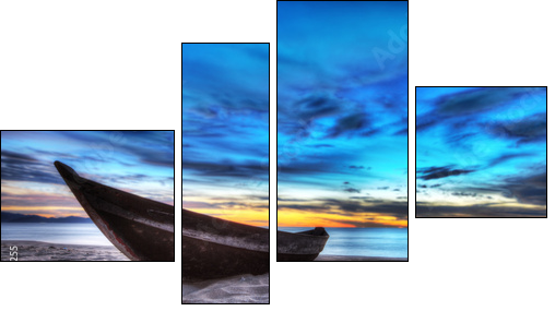 Boat - Vierteiliges Leinwandbild, Viertychon