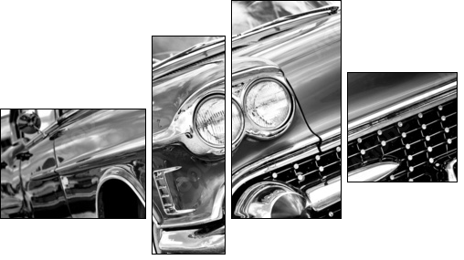 Classic Automobile - Vierteiliges Leinwandbild, Viertychon