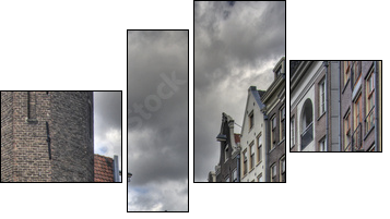 Amsterdam Canal - Vierteiliges Leinwandbild, Viertychon