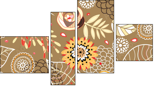 Autumn Texture - Vierteiliges Leinwandbild, Viertychon