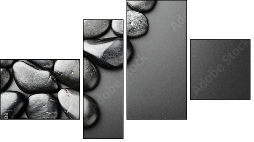 Stones - Vierteiliges Leinwandbild, Viertychon
