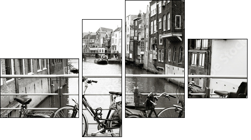 Netherlands - Dordrecht - Vierteiliges Leinwandbild, Viertychon