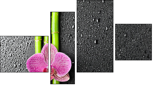spa background - Vierteiliges Leinwandbild, Viertychon