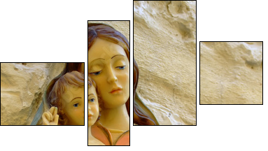 imadonna & child - Vierteiliges Leinwandbild, Viertychon