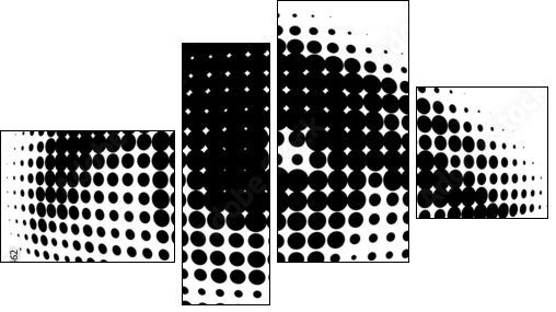 new vision of human eyes - Vierteiliges Leinwandbild, Viertychon