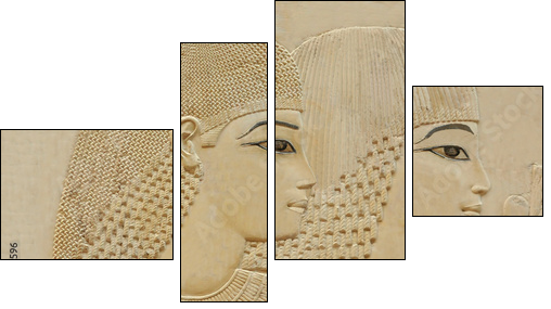 Beautiful young couple - Vierteiliges Leinwandbild, Viertychon