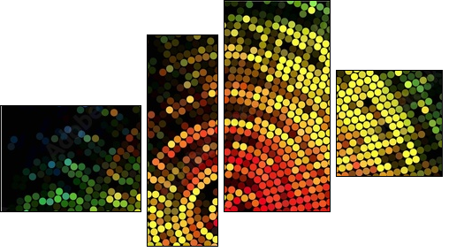 Abstract Background Vector - Vierteiliges Leinwandbild, Viertychon