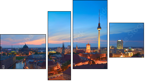 Berlin - Vierteiliges Leinwandbild, Viertychon