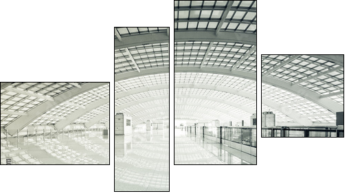 modern hall - Vierteiliges Leinwandbild, Viertychon