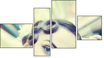 vintage  portrait - Vierteiliges Leinwandbild, Viertychon