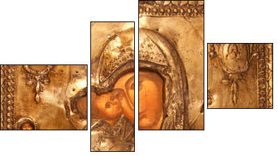orthodox icon - Vierteiliges Leinwandbild, Viertychon