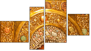 orthodox icon - Vierteiliges Leinwandbild, Viertychon