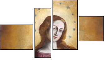 Our Lady Immaculate 2 - Vierteiliges Leinwandbild, Viertychon