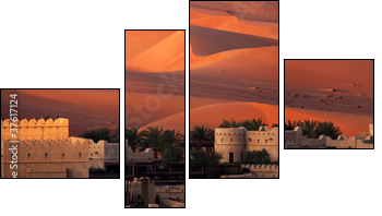 Abu Dhabi Desert - Vierteiliges Leinwandbild, Viertychon