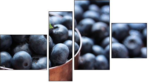 Blueberries - Vierteiliges Leinwandbild, Viertychon