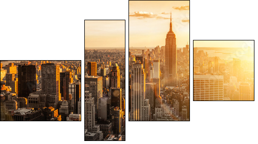 New York - Vierteiliges Leinwandbild, Viertychon