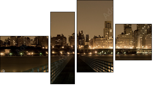 Bridge to Manhattan - Vierteiliges Leinwandbild, Viertychon