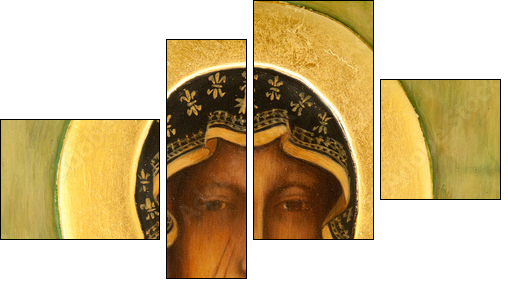 orthodox icon - Vierteiliges Leinwandbild, Viertychon