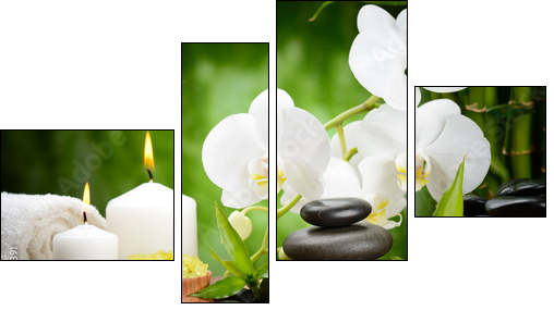 spa concept - Vierteiliges Leinwandbild, Viertychon