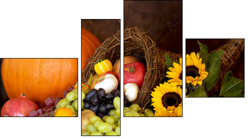 Thanksgiving Bounty - Vierteiliges Leinwandbild, Viertychon