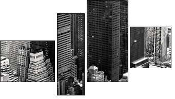 Manhattan, New York City. USA. - Vierteiliges Leinwandbild, Viertychon