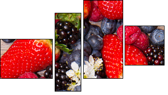Berries - Vierteiliges Leinwandbild, Viertychon