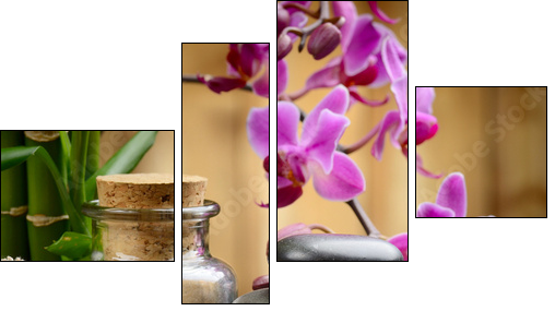 spa concept - Vierteiliges Leinwandbild, Viertychon