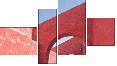Monastery of St. Catherine at Arequipa, Peru - Vierteiliges Leinwandbild, Viertychon