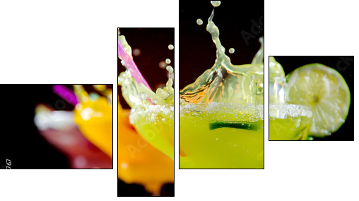 Fruit cocktails - Vierteiliges Leinwandbild, Viertychon