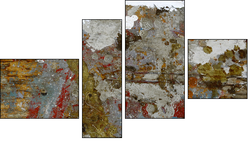 pittura - tavolozza - palette - Vierteiliges Leinwandbild, Viertychon