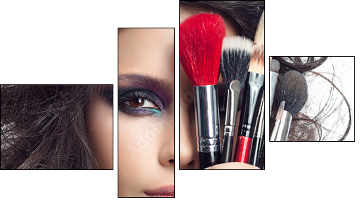 woman beauty - Vierteiliges Leinwandbild, Viertychon