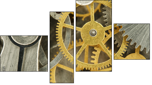 clockwork - Vierteiliges Leinwandbild, Viertychon
