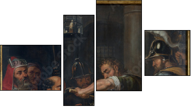 Antwerp - The Torture of Jesus by  Antoon de Bruyn - Vierteiliges Leinwandbild, Viertychon