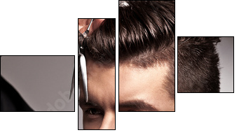 hairdresser - Vierteiliges Leinwandbild, Viertychon
