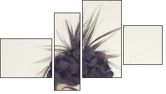 Beautiful woman - Vierteiliges Leinwandbild, Viertychon