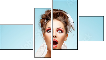 Full of emotions. - Vierteiliges Leinwandbild, Viertychon