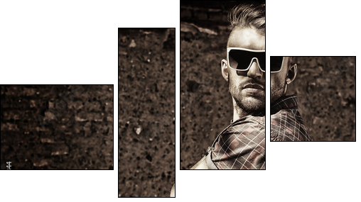 sunglasses - Vierteiliges Leinwandbild, Viertychon