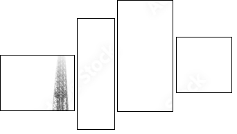 paris #37 - Vierteiliges Leinwandbild, Viertychon