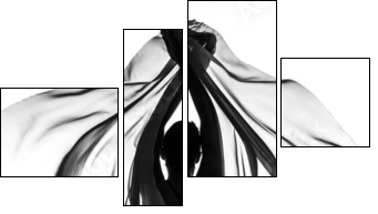 Butterfly effect - Vierteiliges Leinwandbild, Viertychon