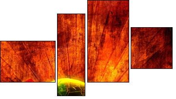 Sound of music  - Vierteiliges Leinwandbild, Viertychon
