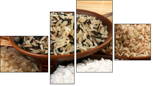 Rice set - Vierteiliges Leinwandbild, Viertychon
