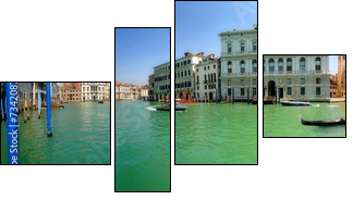 Venice. Grand Canal (panorama). - Vierteiliges Leinwandbild, Viertychon