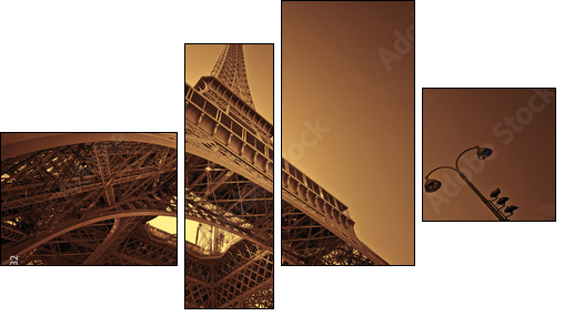 Paris - Vierteiliges Leinwandbild, Viertychon