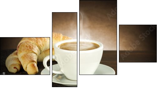 coffee  - Vierteiliges Leinwandbild, Viertychon
