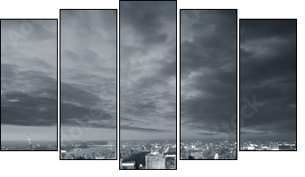 New York - Fünfteiliges Leinwandbild, Pentaptychon