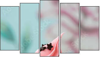 Cupcake - Fünfteiliges Leinwandbild, Pentaptychon